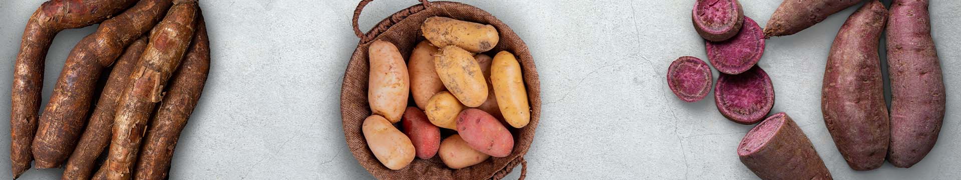 Batata, Batata Doce e Mandioca